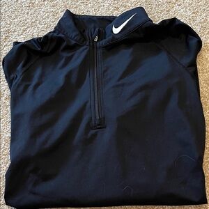 Nike Black Quarter-Zip with White Logo